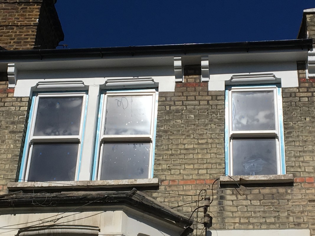 New uPVC sash windows fitted on Victorian terrace in New Malden
